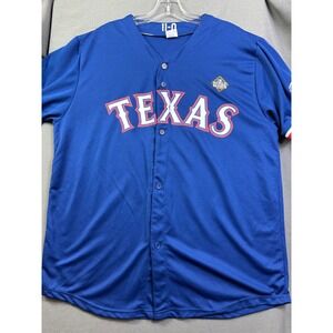Texas Rangers Josh Jung 6 Jersey 2023 World Series Champions Blue Men's XL